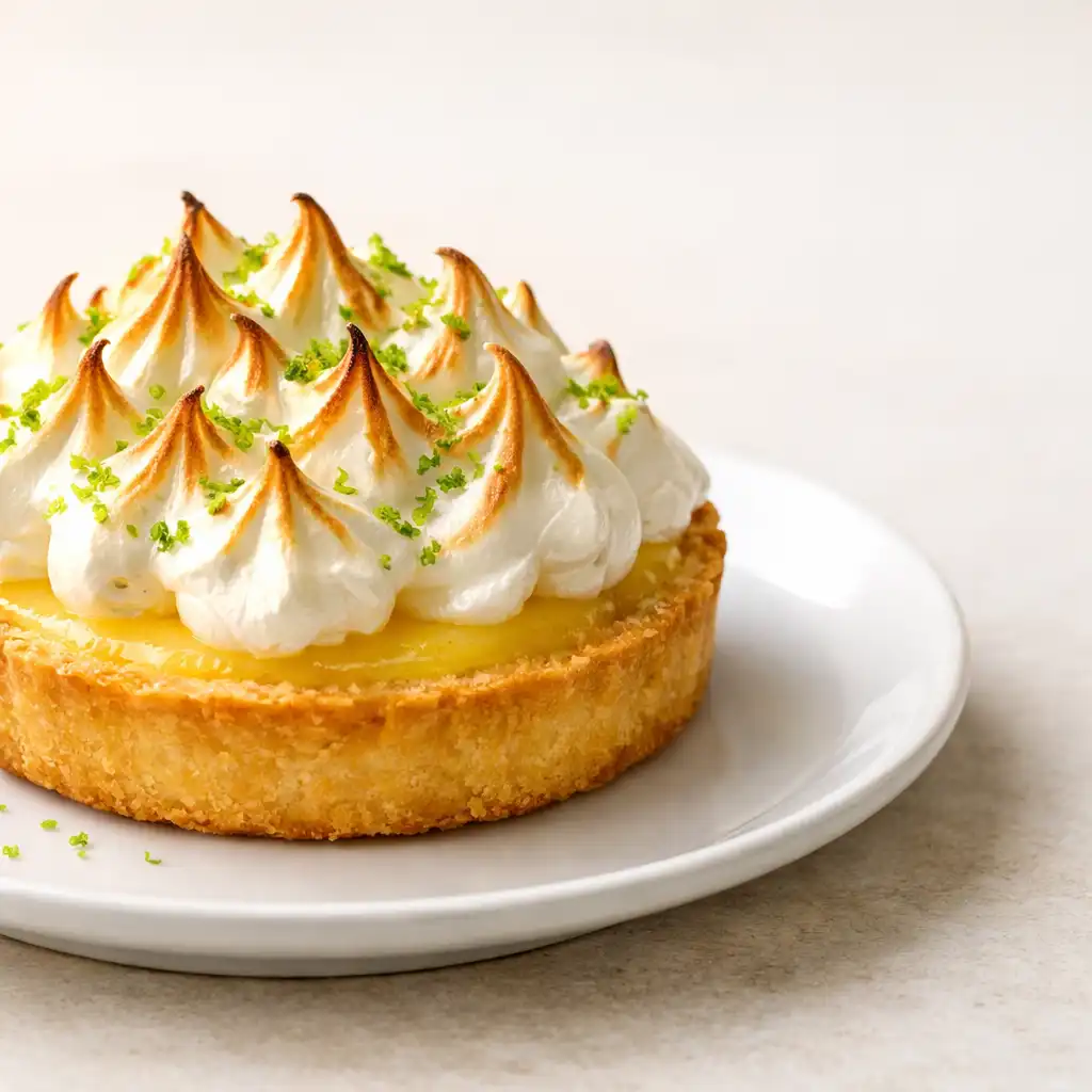 Tarta cytrynowa z bezą i skórką z limonki